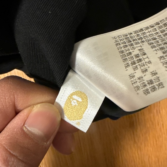 A bathing ape Bape padded shark cropped fit pullover black hoodie - Picture 12 of 16